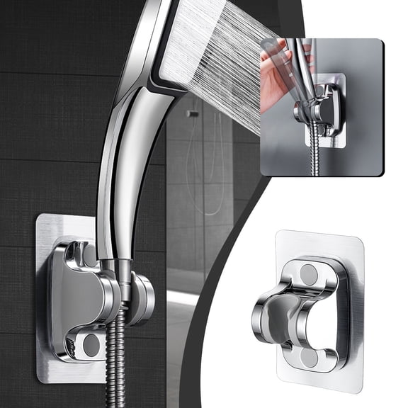 Hooks for Hanging Adhesive Hooks Strong Adhesive Shower Stand Self Adhesive Wall Mounted Shower Stand For Handheld Shower Heads Storage Rack