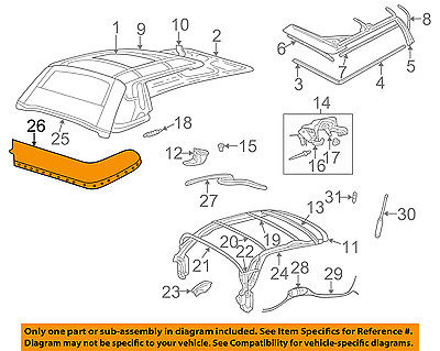 2005 chrysler sebring convertible top boot cover