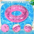 thumbnail image 3 of 12 anillos flotantes para piscina Relaxgiant con purpurina rosa, 61 cm, 3 of 4