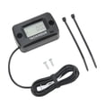 thumbnail image 3 of Digital Tach Hour Gauge, Dual Interface IP68 Waterproof 0-999999H 0-30000RPM Tachometer Timer Inductive  Mount  For Motorcycle ATV, 3 of 8
