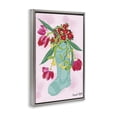 thumbnail image 3 of Stupell Industries Local Flora in Rainboot Gray Framed Floater Canvas Wall Art design by Hannah Byatt, 25 x 17, 3 of 9