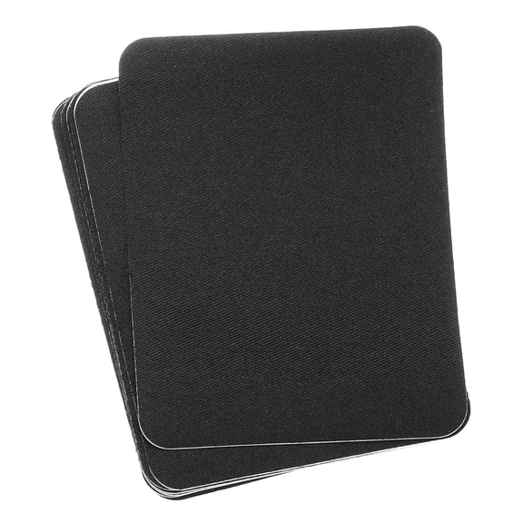 Uxcell Fabric Patch Iron-on Patches Black 4"x5" for Clothes Pack of 15