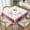 Red Pink Love Heart With Words, variant on St. Patricks Day Tablecloth 52x52 Inch Square Buffalo Plaid Shamrock Eucalyptus Table Cloths Spring Irish Dust-Proof Spill Proof Table Covers for Farmhouse Holiday Party Dining Kitchen Tabletop Decor