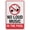 Warning Sign 2, variant on No Mobile Phones On This Site Sign 8"x12" Aluminum Uv Ink Printed For House And Business