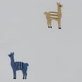 thumbnail image 5 of Llamas Chambray Full Sheet Set, 5 of 9