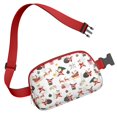 thumbnail image 3 of White Christmas Santa Pattern Cute Fanny Packs for Women,Travel Waterproof Crossbody Fanny Bags Waist Purse for Women Anti Theft Adjustable Strap for Running Travel Cycling, 3 of 6
