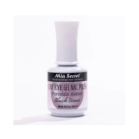 Mia Secret Cat Eye Gel Polish Porcelain Atelier - (GP-CT15) Blush Stone - Light-reflective Finish - 0.5 oz
