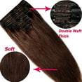 thumbnail image 4 of LELINTA 20 inch Double Weft 150g Straight Hair 100% Remy Human Hair Natural Style 8 Piece Non Synthetic Hair Weaving Extensions, 4 of 6
