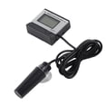 thumbnail image 2 of EC Meter, High Reliability LED Display EC Monitor Auto Temperature Compensation  For Aquariums For Laboratories For Water Treatment For Aquaculture EU Plug 230V-240V,UK Plug, 2 of 8