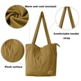 thumbnail image 3 of Tote Bag with Zipper Tote Bag for Women Canvas Bag Shoulder Bag Satchel Hobo Bag Messenger Bag Tote Bag for Women - Dark Khaki, 3 of 5