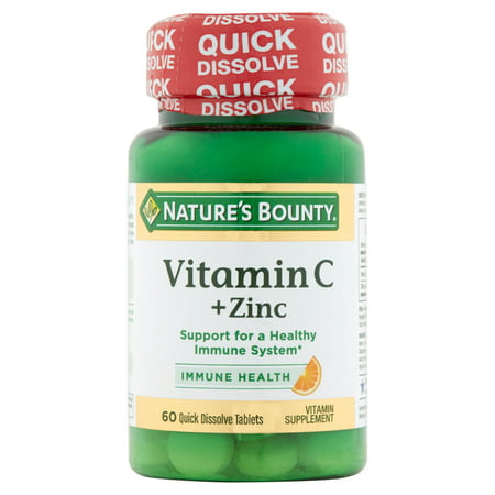  La vitamine C et de zinc supplément de vitamine comprimés 60 count