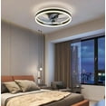 thumbnail image 5 of ANTOINE 20 in. Black Low Profile Flush Mount LED with Remote and APP Smart Control Indoor Ceiling Fan with Dimmable Lighting, 5 of 5