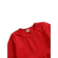 thumbnail image 4 of Kmbangi Baby Christmas Long Sleeve + Trouser Elk Embroidery Ruffle Clothes Set, 4 of 10