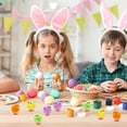 thumbnail image 4 of 24pcs Easter Chicks Mini Chicks Colorful Plush Chicks Fuzzy Chicks Easter Decoration, 4 of 4