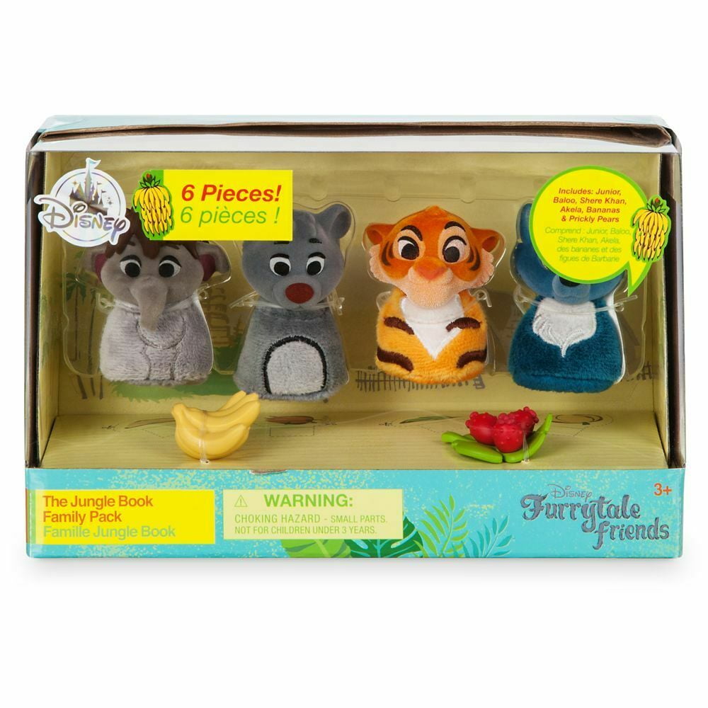 Jungle Book Cute Toys Family Pack Furrytale Friends 6pc Set Small 2 1 2 H NIB