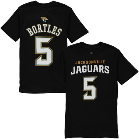 UPC 710590000075 product image for Blake Bortles Jacksonville Jaguars Youth Mainliner Name & Number T-Shirt - Black | upcitemdb.com