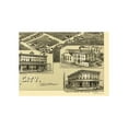thumbnail image 2 of Historic Panoramic View - Wolfe City Texas - Fowler 1891 - Vintage Wall Art, 2 of 4