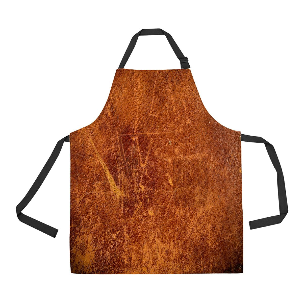 ABPHQTO Grunge Old Leather Texture Dark Edges Apron Home Kitchen Apron with Pockets
