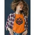thumbnail image 2 of Dancing Skeleton Pumpkin Halloween Graphic - Women's T-shirt, 2 of 4