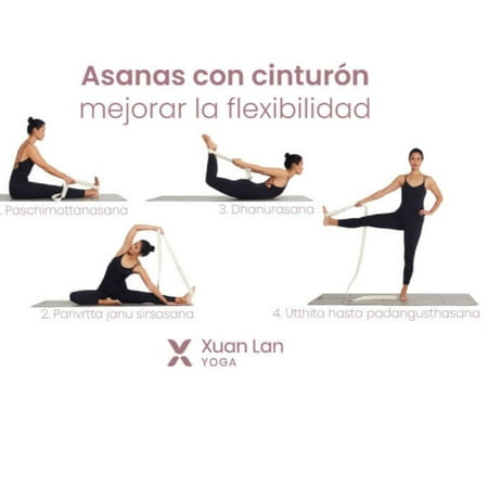 Cinto Cinturón Yoga Fitness Pilates Flexibilidad Strap 250cm INALTUM  FITNESS