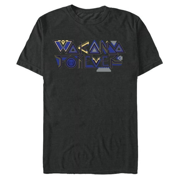 Marvel Black Panther: Wakanda Forever Wakandan Icon Title - Short Sleeve Blended T-Shirt for Adults - Customized-Dark Heather
