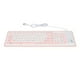 thumbnail image 1 of Teclado plegable de silicona de 103 teclas con cable USB, resistente al agua, silencioso, sin desvanecimiento, para PC y portátil, color rosa, 1 of 14