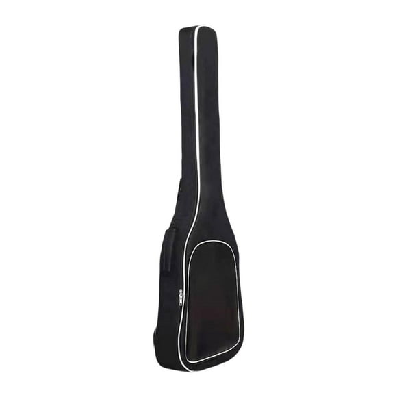 Bolsa para bajo con bolsillos delanteros Bolsillo grande a prueba de polvo con correas ajustables Funda acolchada para guitarra acústica Estuche de bolsa de bajo