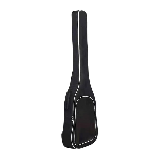 Bolsa para bajo con bolsillos delanteros Bolsillo grande a prueba de polvo con correas ajustables Funda acolchada para guitarra acústica Estuche de bolsa de bajo