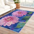 thumbnail image 1 of Dahlia Rugs for Living Room Bedroom - Flower Rug 6x8 - Floral Carpet for Home Decor - Washable Non Slip Patterned Indoor Large Area Rug - Soft & Low Pile (ZL&883), 1 of 7