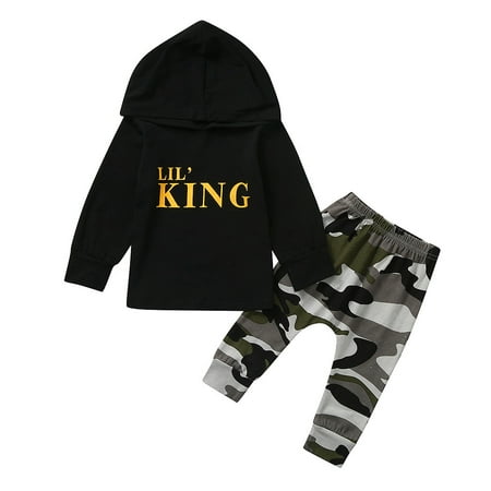 

Qufokar Valentine Outfit Toddler Boy Baby Bows for Boys Tops+ Baby Clothes Hoodie Pants Kids Shirt Boy Set Toddler Outfits Letter T Camo Boys Outfits&Set