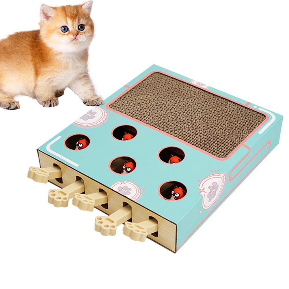 Whack a Mole for Cats,Whack-a-Mole 3-in-1 Cat Scratcher and Toy ...