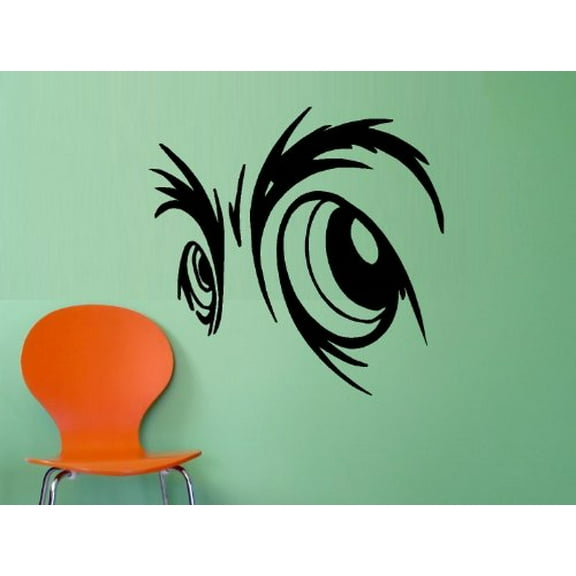 CARTOON EYES ~ WALL DECAL, HOME DECOR 21" x 21"