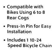 Concord Replacement Multi-Speed Steel Bicycle Chain, 10-24 Speed