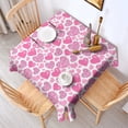 thumbnail image 2 of Pink Breast Cancer and Love Square Tablecloth,Waterproof Square Table Cover,Wipeable Spillproof Washable Table Cover for Home Kitchen Party Decor 42"X42"(107x107cm), 2 of 6