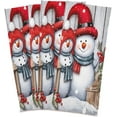 thumbnail image 3 of Dreamtimes Christmas Snowman Kitchen Towels Set of 6, Ultra Soft Absorbent Dish Towels Bathroom Hand Towels Reusable Cleaning Cloths Tea Towels 28 x 18 Inch, 3 of 7