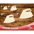 thumbnail image 3 of Unfinished Wood Clothing Iron Shape 24" / 3/4", 3 of 3