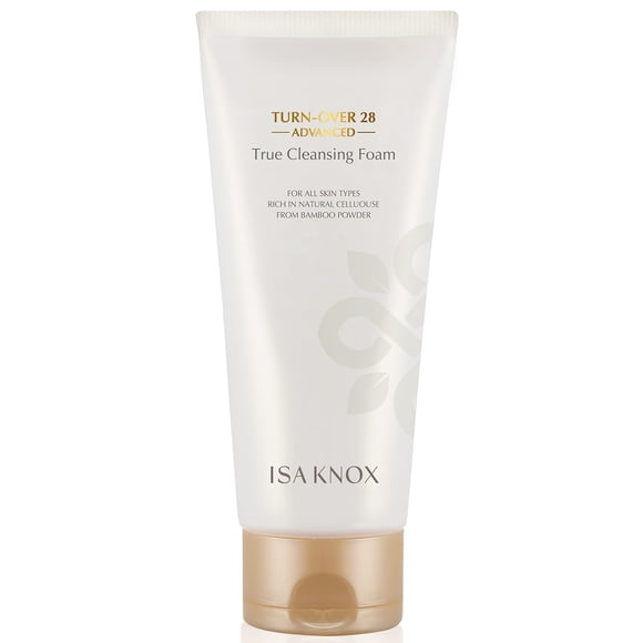 Isa Knox True Foaming Facial Cleanser (6.1fl oz) - Cuidado de la piel coreano Espuma de burbujas no seca Lavado facial Vinagre de granada Celulosa de bambú natural