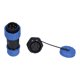 thumbnail image 1 of Conector impermeable con tuerca trasera IP68, toma de corriente de aviación para cable LP20, 1 of 14