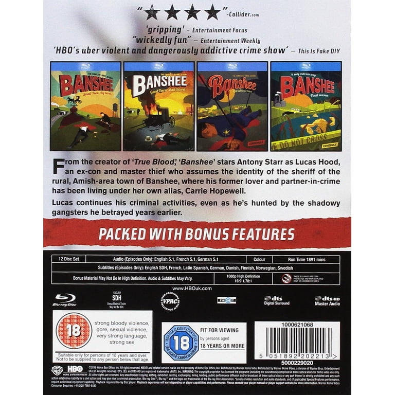 Banshee: The Complete Series (Blu-ray), WEA Int'l, Action