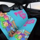 thumbnail image 4 of Pinky Dinky Doo-theme Car Rear Seat Covers Back Elastic Flexible Car Seat Covers Decorative Fits Most Cars 120x59x76cm, 4 of 6