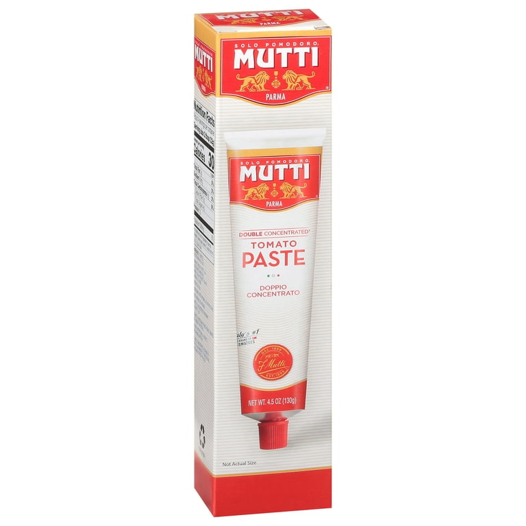Mutti Tomato Paste Double Concentrato, 4.5 oz (Pack of 3