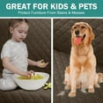 thumbnail image 4 of Sanmadrola 100% Waterproof Sofa Cover Machine Washable Couch Cover Non Slip Furniture Protector Slipcover for Dogs, Children, Pets, Chair Size, Brown 2, 4 of 9