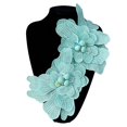 thumbnail image 1 of BUYISI Exquisite Embroidered Lace Appliqué Trim Embroidered Handmade Diy Accessories Green, 1 of 5