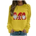 thumbnail image 1 of Pull de Noël pour Femmes Col Rond Cardigan d'Hiver Manches Longues Fermeture Blouse Mi-Longue Veste Imprimée Graphique Sweat à Capuche Mode Doux, 1 of 6