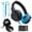 Blue, variant on Pioneer DJ HDJ-CUE1 DJ Headphones with Pink Ear Pad Accessories Package