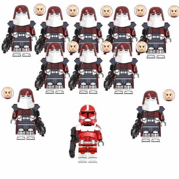 Figuras de Acción de la Guerra de las Galaxias, Juguetes de Bloques de Construcción de la Serie Estelar, Set de 11 Mini Figuras Coleccionables para Niños y Fans