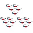 thumbnail image 1 of 15X Rojo Y Azul Anaglifo Dimensional 3D VISION Lentes para TV Movie Game DVD, 1 of 5