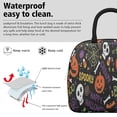 thumbnail image 3 of Womens Halloween Spooky Words and Icons Lunch Box for Work,Insulated Lunch Bag for Women,Loncheras Para Mujer,Leakproof Adult Lunch Bag for Work,Beach,Travel,Picnic,Camping, 3 of 7