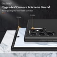 thumbnail image 4 of Shockproof Case for Samsung S22 Ultra 5G, [Embedded Finger Ring] Military Grade Phone Case Cover with Reinforced Metal Stand Kickstand [Support Magnetic Car Holder] for S22 Ultra, Black, 4 of 13