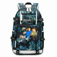 thumbnail image 3 of Minecraft Printed Backpack My World Game Travel Bag Outdoor Large Capacity,mu,606-RD-Red 12, 3 of 11